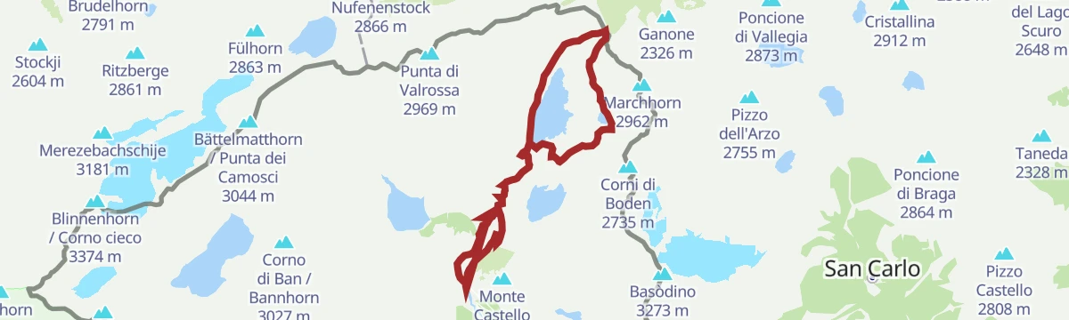 Route map: Trekking